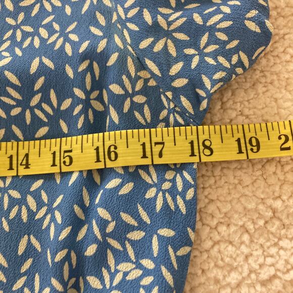 PUTUMAYO Dress Womens Small Blue Floral Print Retro Dainty Cottage Effortless - Picture 7 of 9